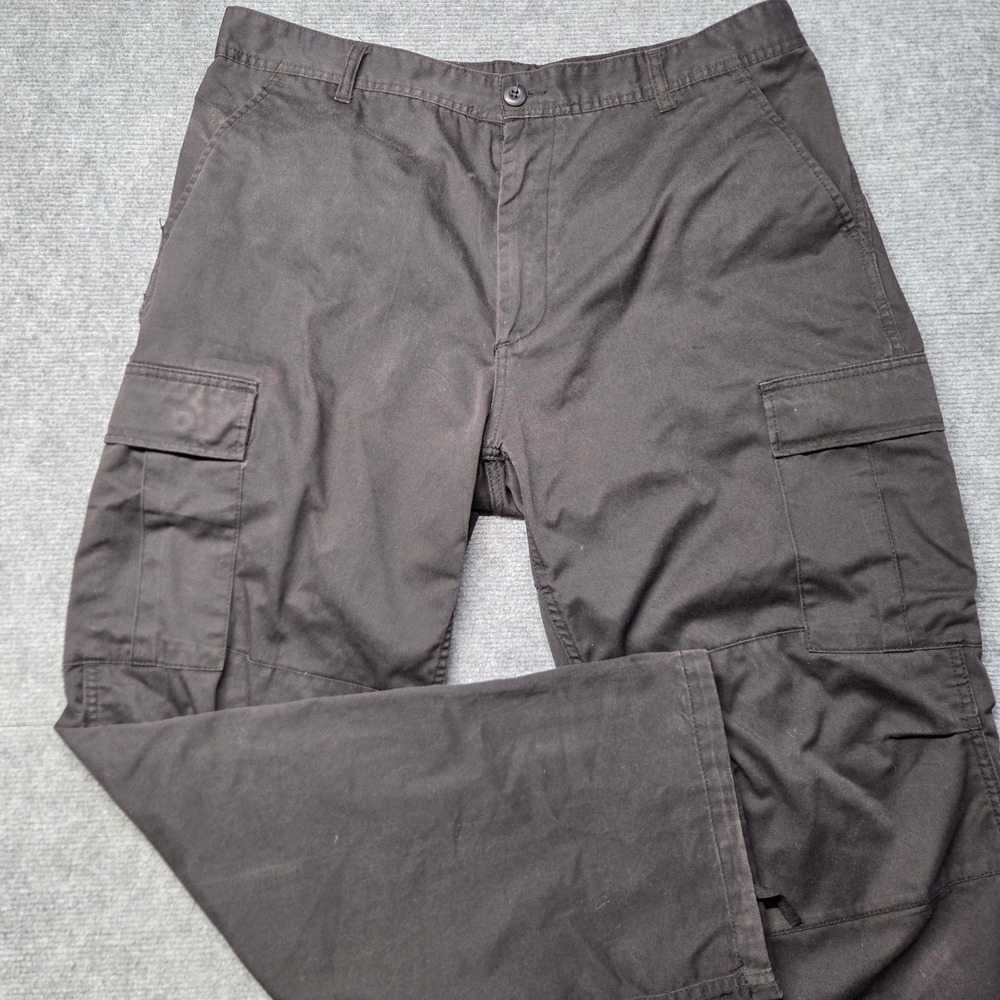 Rothco Ultra Force BDU Cargo Pants Mens Large Regular Black Tactical Workwear